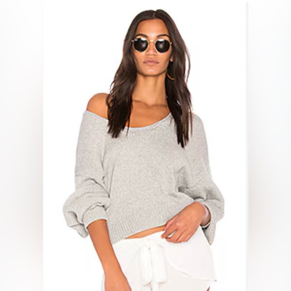 Free People Sweaters - Free People Perfect Day Pullover in gray size small
